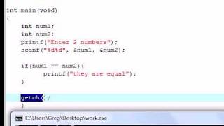 YouTube C Programming Tutorial 4 If Statement Decision