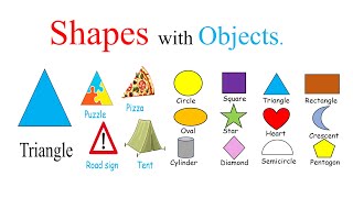 Shapes in English / Learn Shapes with Objects.