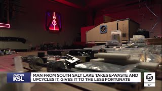 South Salt Lake man upcycling old electronics, giving them to less fortunate