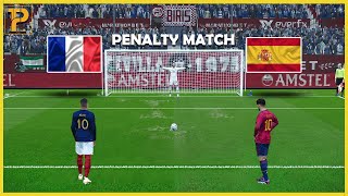 France vs Spain | Longest Penalty Shootout || Efootball 24 Gameplay #mbappé