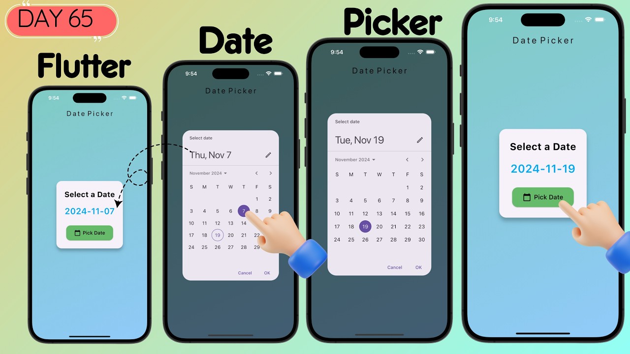 Flutter Datepicker Tutorial How To Add Date Picker In Flutter