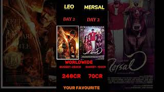leo vs mersal 🤑 box office 🔥 collection #leo #vijay #mersal #shorts #tollywood