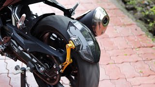 Carbon Fibre Tyre Hugger | BMW G310RR | Apache RR310