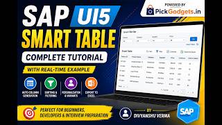 SAP UI5 Smart Table Full Tutorial for Beginners & Experienced Developers