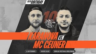 Karanova vs Mc Geuner ⎪ Rap Battle @ B-Day #10 ⎪ DLTLLY