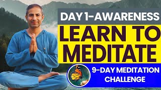 Day 1: Master Breath-Based Meditation | 9-Day Challenge for Inner Peace \u0026 Clarity