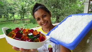 BALA DE COLÁGENO I PRA COMER SE DIVERTINDO I FEITA COM GELATINA I CUSCUZ CARIOCA