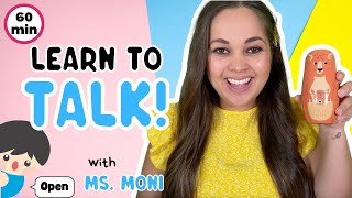 Learn To Talk | First Words, Colours, Functional Words and Counting | Talking Toddler with Ms Moni