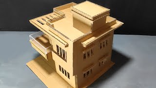 Miniature Duplex House by Using Cardboard.