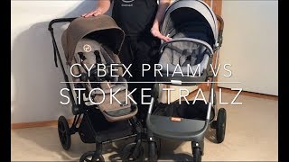 Cybex Priam VS Stokke Trailz. Mechanics, Comfort, Use