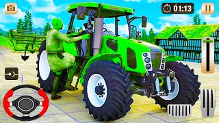Real Tractor Driving Simulator 2021 - Grand Harvester Farming Game -  Android Gameplay