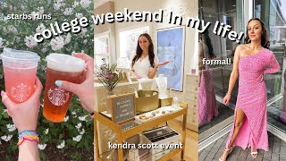 College Weekend in my Life! 5 Min Vlog + Formal + KS Event