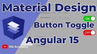 Angular Material | How to use Material Button Toggle in Angular 15 | Urdu/Hindi