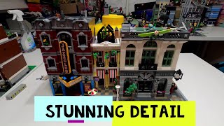 Lego Brick Bank Modular - Unboxing Comparing And Placing - What Do You Think?
