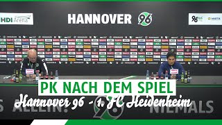 PK nach dem Spiel | Hannover 96 - 1. FC Heidenheim