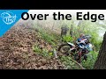 Africa Twin goes over a ledge, WARN XT17 winch recovery