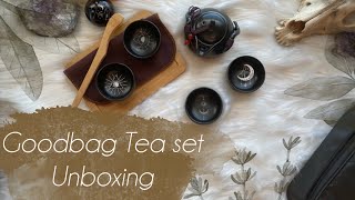 Tea set Unboxing | Goodbag Japanese Tea Set | How to brew loose leaf tea