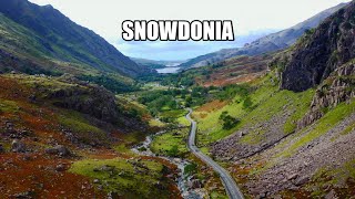 SNOWDONIA NATIONAL PARK DRONE FOOTAGE 4K