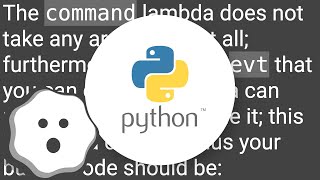 Using the lambda function in 'command = ' from Tkinter.