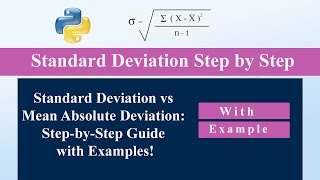 Standard Deviation vs Mean Absolute Deviation: Step-by-Step Guide with Examples! #datascience