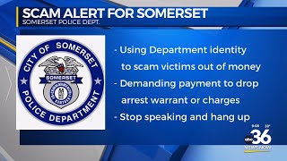 Somerset Police Department scam alert