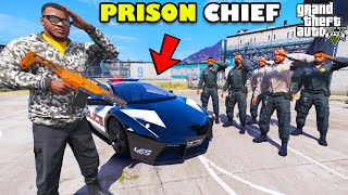 Franklin Become CHIEF OF PRISON SECURITY in GTA 5 | SHINCHAN and CHOP