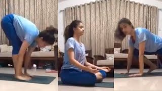 Keerthy Suresh Latest Yoga Workouts | Keerthy Suresh Yoga Videos