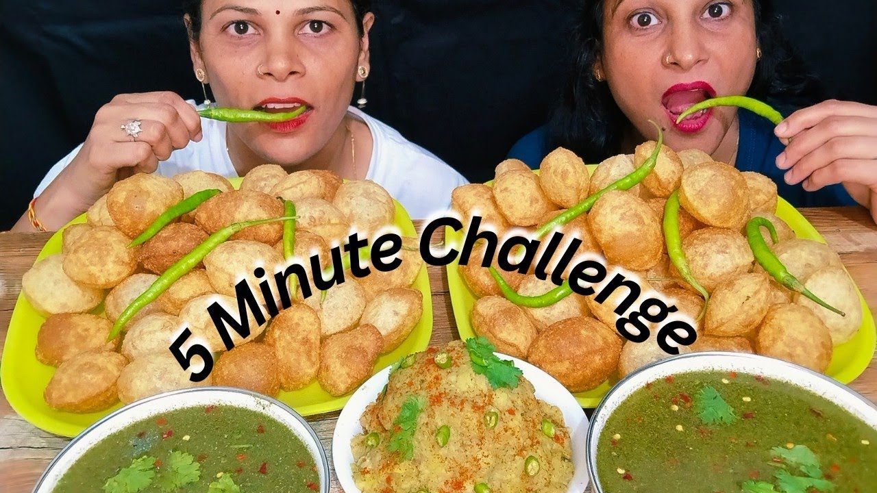 5 Minute Unlimited Golgappa Challenge L Panipuri Challenge L Puchka