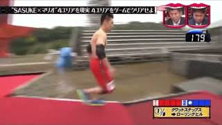 Yamada vs Mr Crab Akiyama All Star Battle Sasuke Ninja Warrior