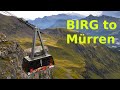 Birg to Mürren Cable Car | Switzerland Tourism | Swiss Alps