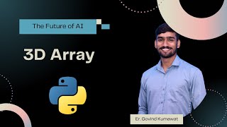 3D Arrays in Python 🐍📊 | NumPy Tutorial for Beginners!"#Python #NumPy #3DArrays #codingtutorial
