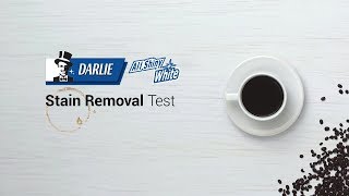 Darlie All Shiny White: Stain Removal Test