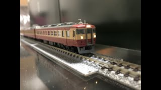 鴨居の上のレイアウト　457 系　N scale　　Model railroad