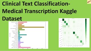 Clinical Text Classification on   Medical Transcription Kaggle Dataset #nlp #tutorial