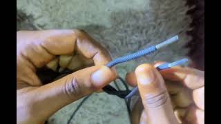 making flat knots