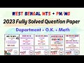 21. WEST BENGAL MTS+ PM Solved Question Paper | In Both  Hindi & English #andhrapa #gdstopa