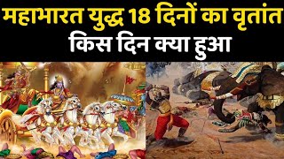 महाभारत युद्ध के 18 दिनों में किस दिन क्या हुआ था  | 18 Days of Mahabharata War