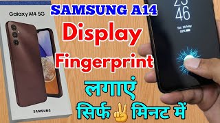 how to display fingerprint lock samsung a14, samsung a14 fingerprint lock
