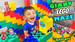 Shawn's Circle: GIANT LEGO MAZE w/ HUNT 4 HIDDEN BALDI'S BASICS & MORE TOYS (#8) | DOH MUCH FUN