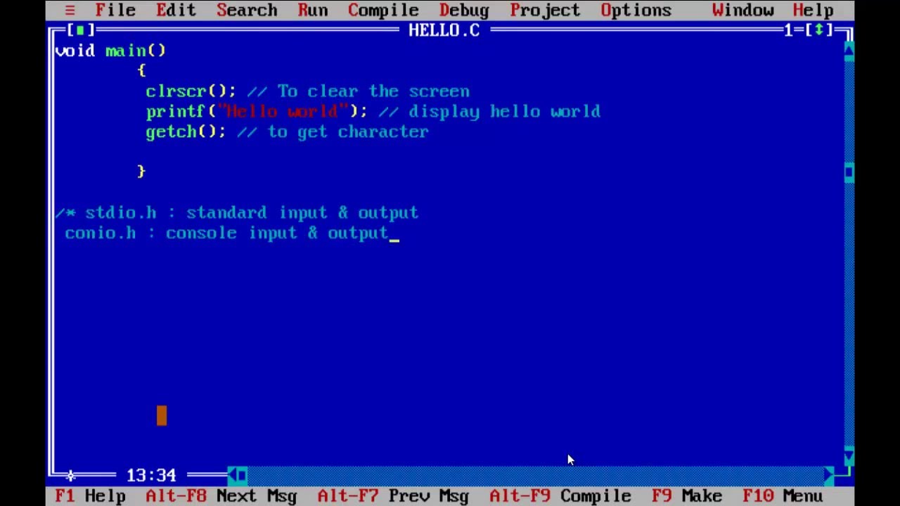C Program Tutorial For Beginners Create Simple Program In C Youtube