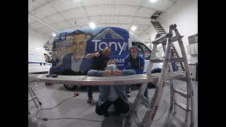 Creative Color - Tony Group - Ford Transit Vinyl Wrap - Find Your Missing Piece - Time-lapse