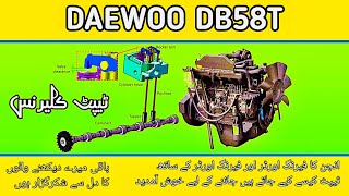 Daewoo db58t tappet clearance with faring order.#mechanic