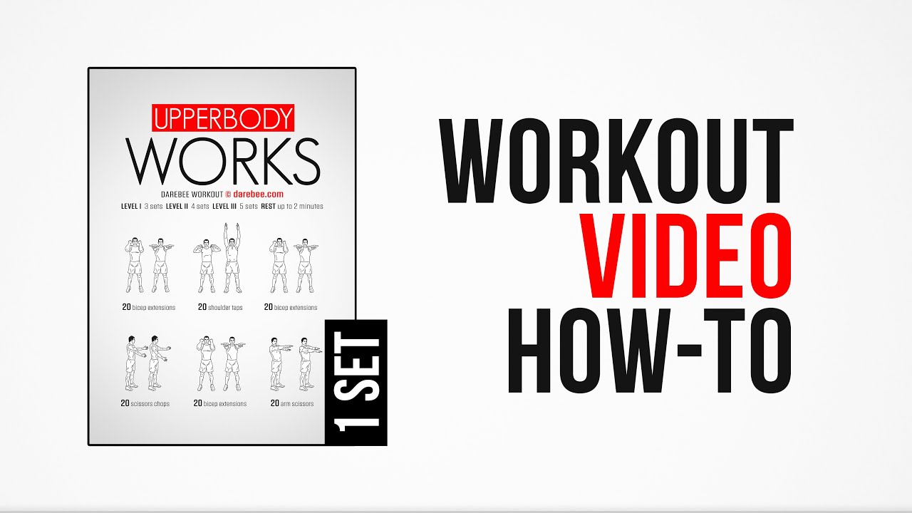 Upperbody Works Workout How To One Set By Darebee Youtube