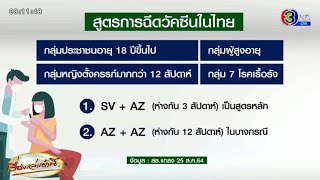 เปิดสูตรฉีดวัคซีนโควิด ตามกลุ่มเป้าหมาย จากวัคซีน 4 ยี่ห้อหลักในไทย