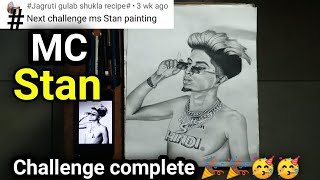 Bigg Boss 16 Winner Mc Stan drawing | How to draw mc stan step by step | Timelapse @MCSTANOFFICIAL666