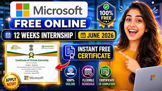 🔴Microsoft AICTE Internship 2026 | Online Internship for All Students | Get Certificate | Apply Now🔥