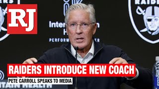 Raiders introduce coach Pete Carroll