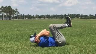 Supine Reverse Crunch to Toe Touch