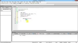 C Tutorial 4: LeapYear | Nested if statement