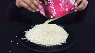 BASMATI RAW RICE EATING, EATING BASMATI RAW RICE ASMR, RAW RICE SOUND